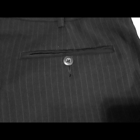 NWT “40 X 30” APT 9 BLACK & SILVER PINSTRIPE PANTS - Picture 8 of 9